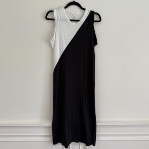 Summersalt The Luxe Pima Everywhere Dress - Sea Urchin/White Sand - EUC - Size M